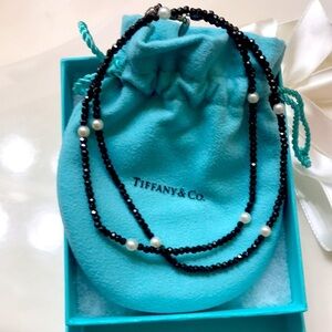 Tiffany& Co. Sterling BK Spinel Necklace 20IN